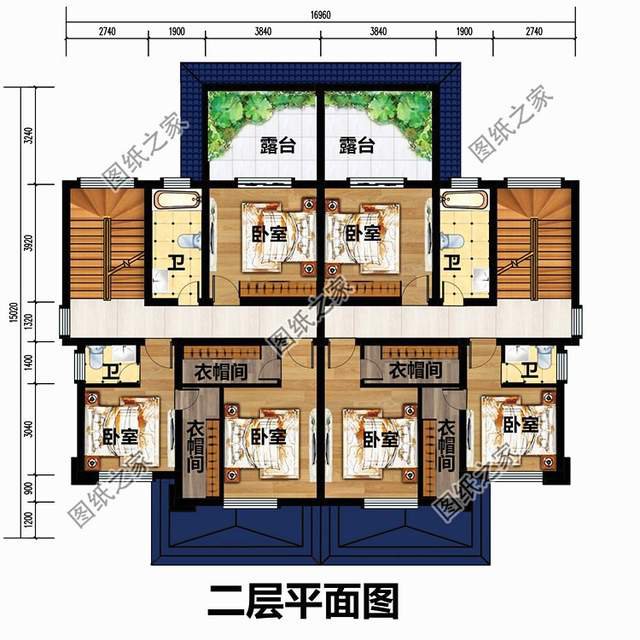 平屋頂雙拼農(nóng)村別墅，兄弟建房其利斷金，老人也會(huì)樂(lè)見(jiàn)其成