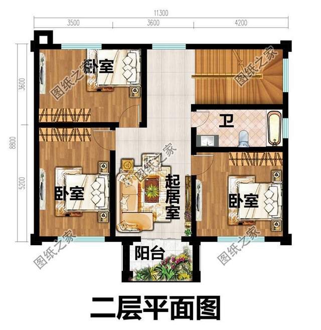 占地100平的三層鄉(xiāng)村小別墅，秀出你的別樣氣質(zhì)