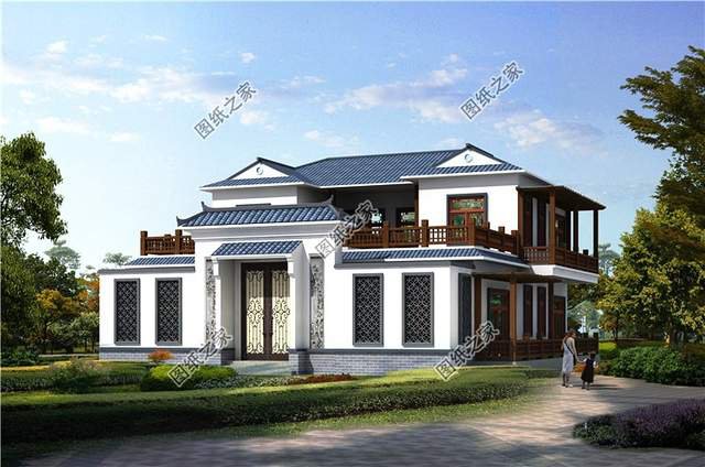 在農(nóng)村有一棟這樣的中式二層四合院，你就是人生的贏家