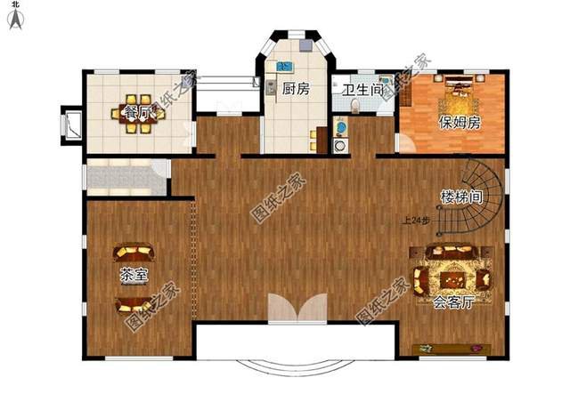 漂亮的房子百里挑一四層歐式別墅效果圖，滿足你對(duì)奢華的概念