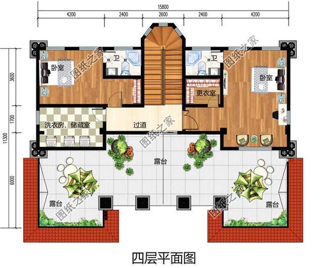 漂亮的房子百里挑一四層歐式別墅效果圖，滿足你對(duì)奢華的概念