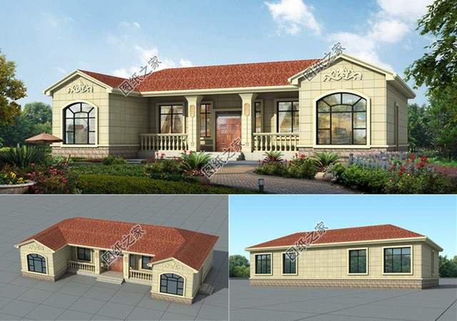 農村五間一層房屋設計圖，室內布局安排得妥妥的，真是不錯