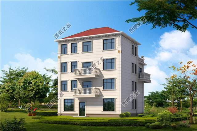 帶陽臺四層別墅，喝茶晾曬兩不誤，生活樂無窮