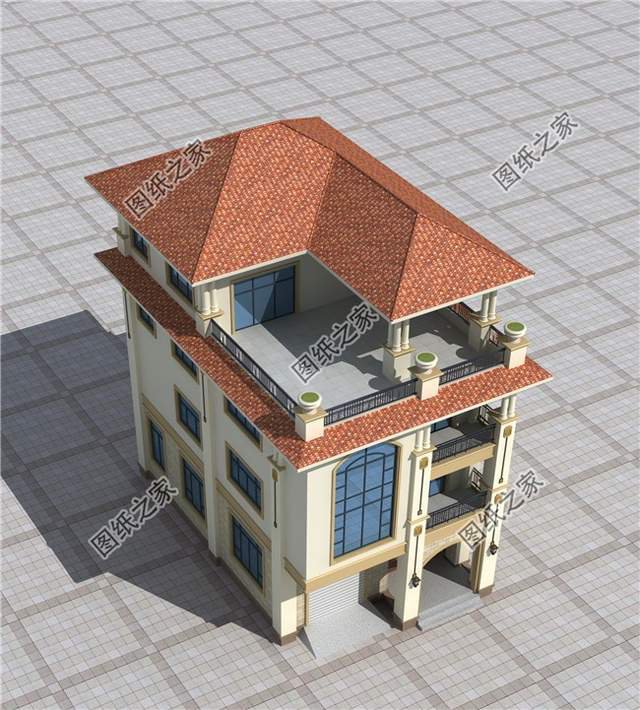 帶陽臺四層別墅，喝茶晾曬兩不誤，生活樂無窮