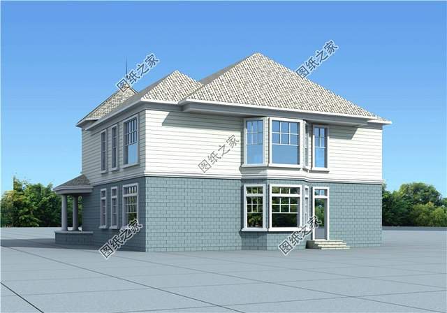 200平左右質感十足的新農村三層別墅設計圖，富貴之氣迎面而來