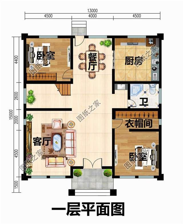 戶型對稱的農村二層樓房設計圖，里面有一款絕對是你的選擇