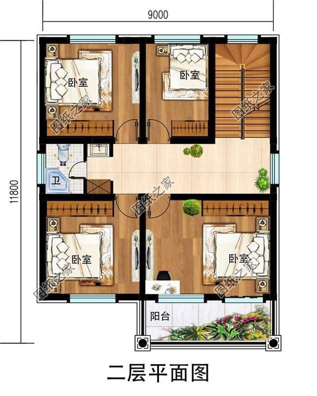 占地不足百平的農村三層自建房設計，絕對是小平米大格局