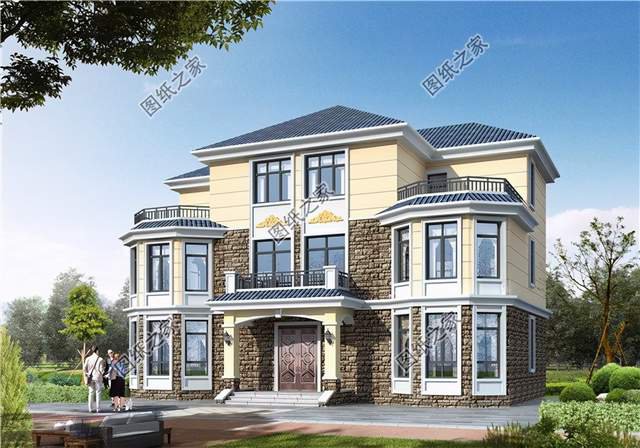 羅馬柱雙拼的大氣，農村兄弟情誼深厚的證明