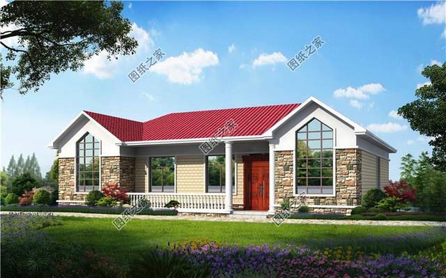 讓你一眼就能相中的一層房屋設計圖紙，簡單低調不張揚