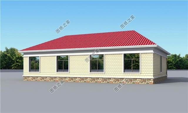 讓你一眼就能相中的一層房屋設計圖紙，簡單低調不張揚