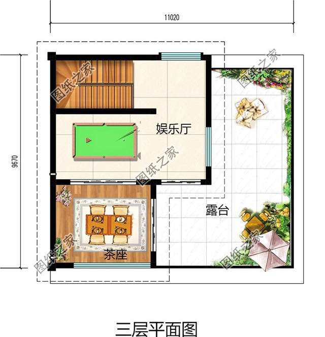 農村三層現代風別墅設計圖，讓我們把時尚帶回家