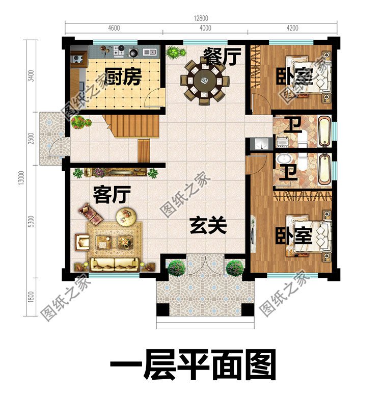 新農(nóng)村二層房屋設(shè)計(jì)圖紙