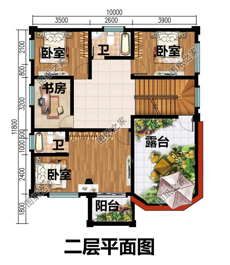 經濟實用型二層農村小別墅設計圖