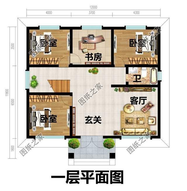 10乘12米房屋，悠閑生活建房就該這樣建