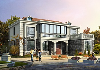 農村自建七字型小別墅二層戶型圖，好看又實用