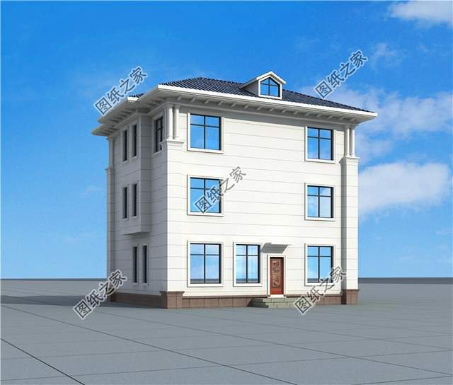 新農(nóng)村復(fù)式三層別墅戶型圖，不拘一格的豪華氣派，讓人贊嘆