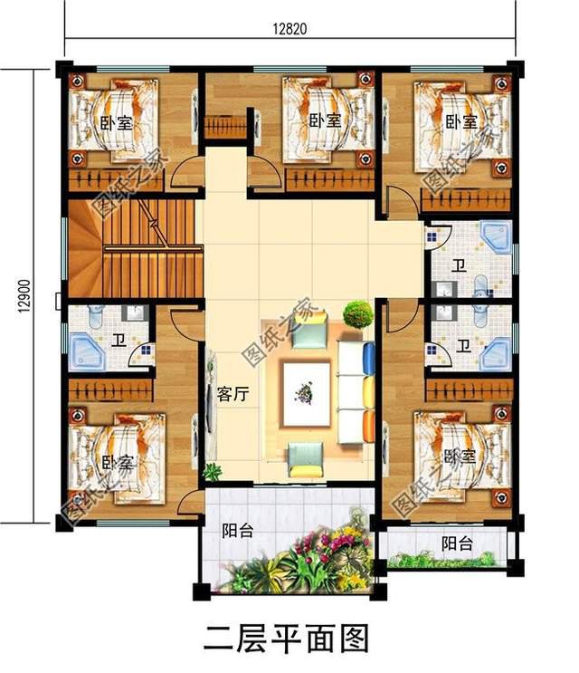 舒適極了，帶陽臺三層樓房，體驗多樣的生活選擇