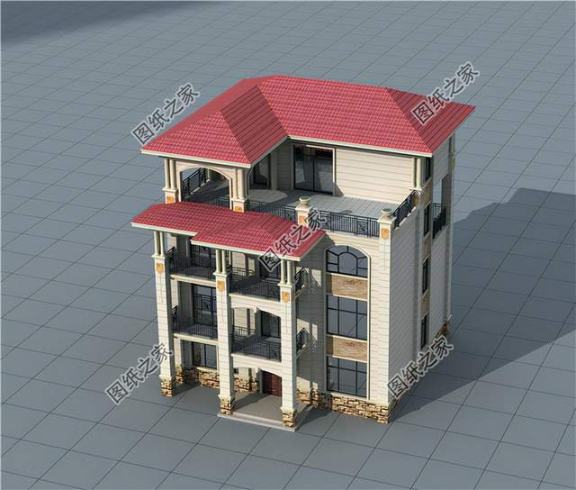 四層歐式豪華大型別墅設計，家族百年傳承的大氣基石