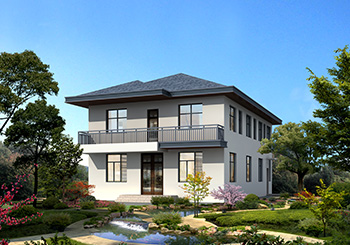 帶商鋪的二層自建小別墅設計圖紙及效果圖