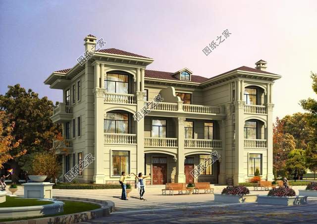 三層歐式雙拼別墅，合小家為大家，兄弟姐妹不分離，生活樂悠悠