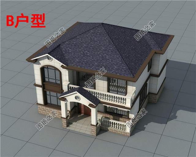 15萬磚混二層別墅，實惠又精巧，簡約好選擇