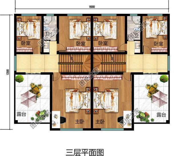 帶露臺的雙拼自建房，悠閑生活喜津津，兄弟齊心日子欣