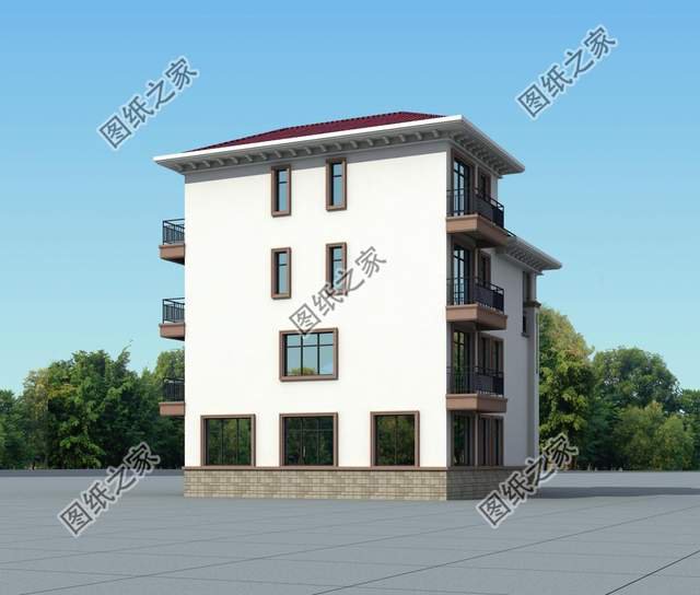 四層復(fù)式別墅設(shè)計圖，大氣外觀振人心，安逸生活有保障