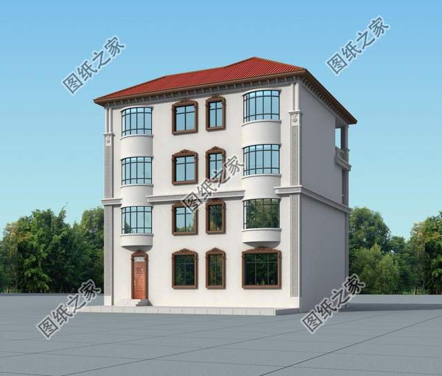 四層復(fù)式別墅設(shè)計圖，大氣外觀振人心，安逸生活有保障