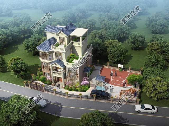 四層復(fù)式別墅設(shè)計圖，大氣外觀振人心，安逸生活有保障