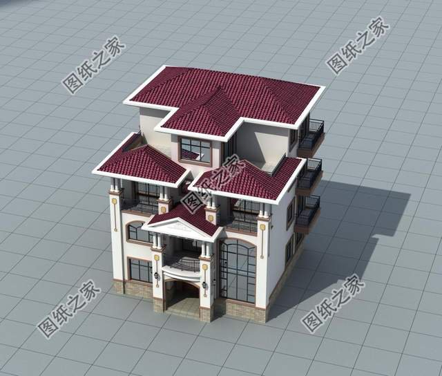 四層復(fù)式別墅設(shè)計圖，大氣外觀振人心，安逸生活有保障