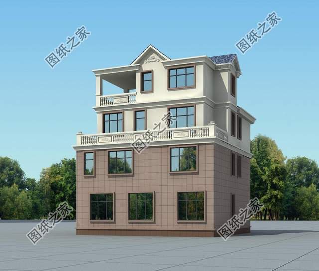 四層復(fù)式別墅設(shè)計圖，大氣外觀振人心，安逸生活有保障