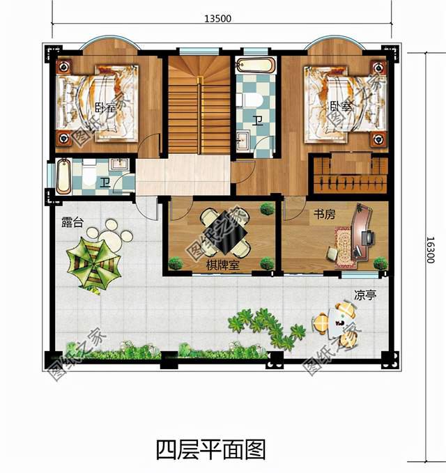 四層復(fù)式別墅設(shè)計圖，大氣外觀振人心，安逸生活有保障