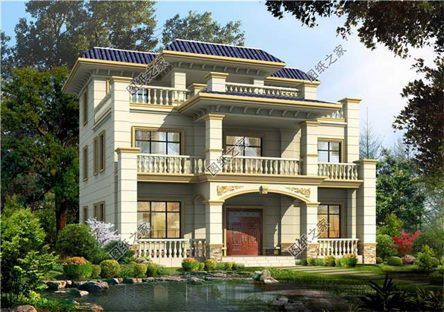 農村新式平屋頂三層自建房，讓生活擁有更多的美好瞬間