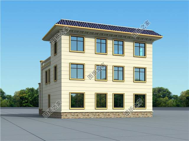 農村新式平屋頂三層自建房，讓生活擁有更多的美好瞬間