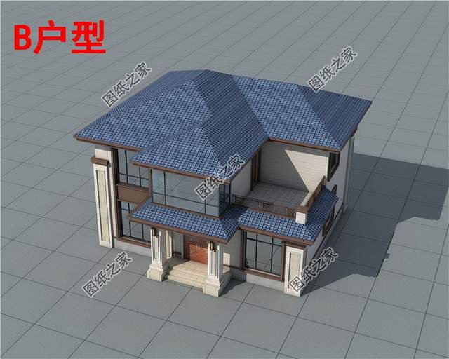 新中式三開間二層別墅，傳統與現代的結合，讓生活更美好