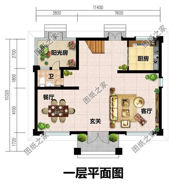 一百一十平方自建房，讓生活充滿陽光，讓溫馨布滿家庭