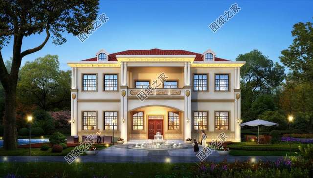 農(nóng)村簡單的二層歐式設(shè)計圖，優(yōu)雅唯美同時有，大氣美觀愜意存