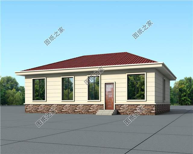 農村四室兩廳房屋圖，造價經濟實惠，幸福四口之家