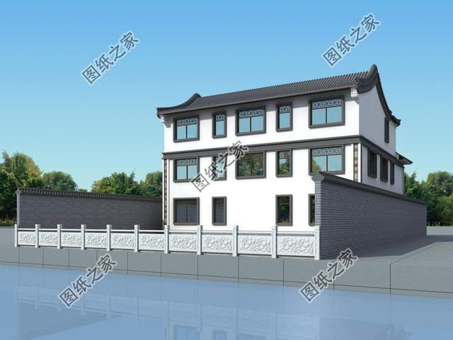 新中式四合院，古色古香新現(xiàn)代，藍瓦中庭享長寧