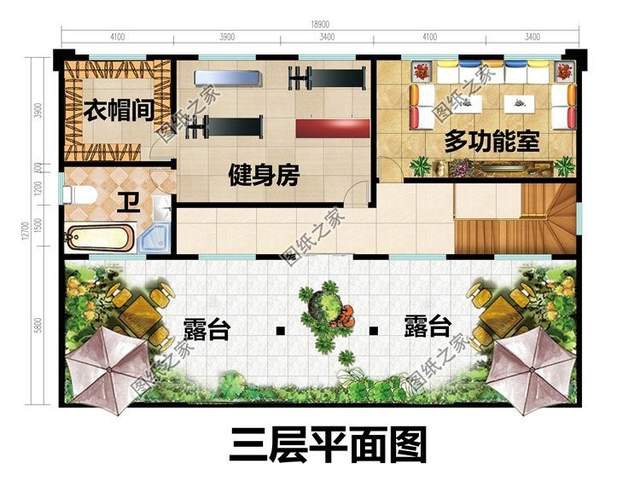 對稱設計三層別墅，看上去就覺得賞心悅目