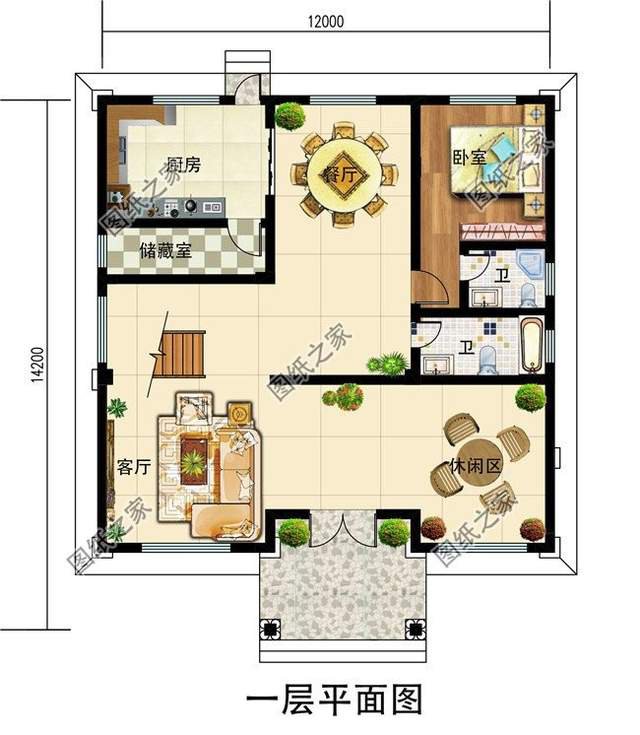坡屋頂三層別墅，造型更豐富，冬暖夏涼好幫手