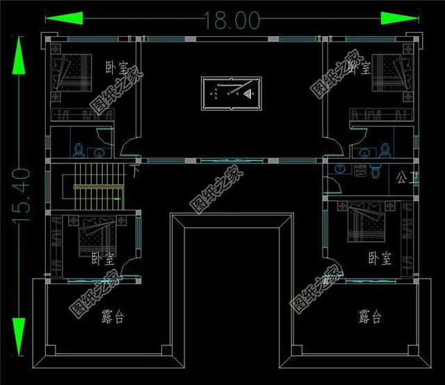 左右對稱的美，三層別墅的大氣舒適實用