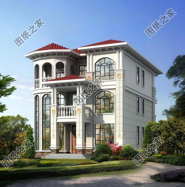 帶書房的三層別墅，造價經濟實惠，蓋一棟讓人羨慕