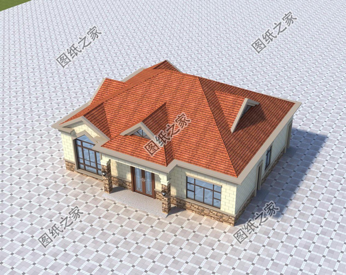 帶儲藏室的一層別墅，度假養老都很好，功能合適更舒服