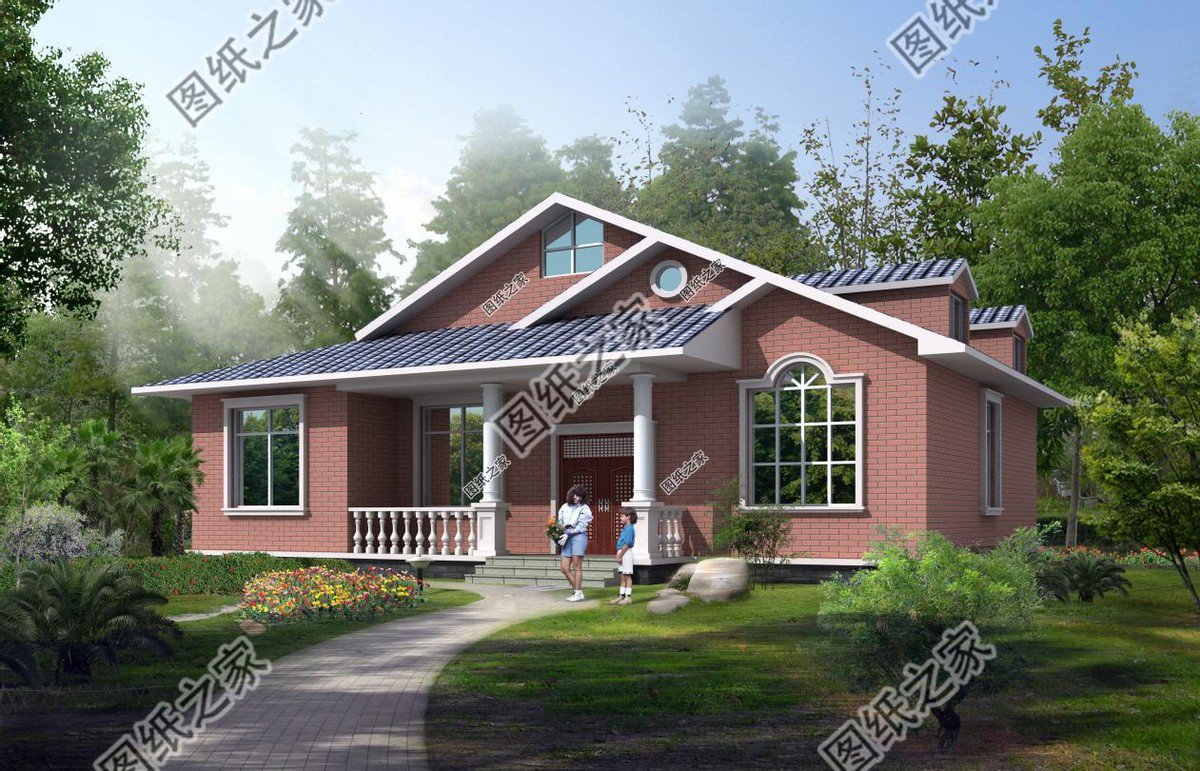 一層半鄉村別墅，體面的小洋房獻給父母