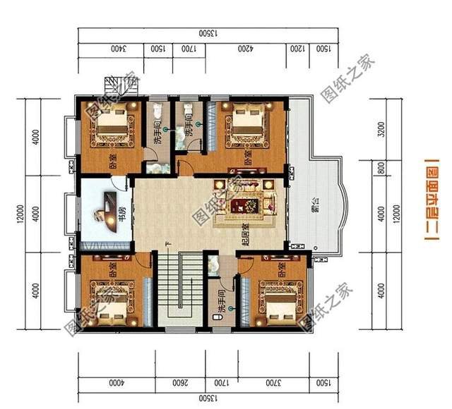帶有羅馬柱的農村自建二層別墅，安裝后的效果杠杠的，超氣派