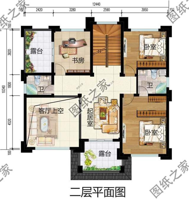 三層農村自建房，一層給父母，一層給她，一層給花苑和悠然