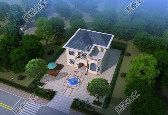 3款最新復式二層農村自建別墅，空中疊墅挑高客廳盡顯奢華氣質