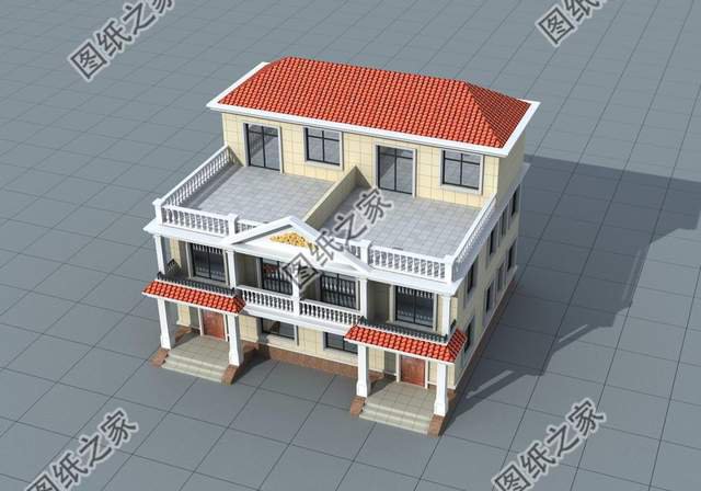 農(nóng)村三層雙拼別墅，家里有哥倆兒怎么建房，雙拼三層別墅幫解決