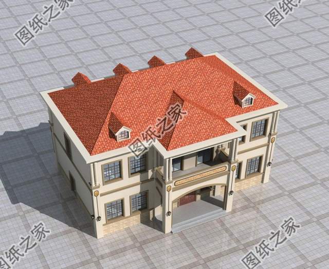 大戶型豪華二層農村自建房，相同的生活，體驗不同的尊貴